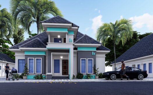 2 Bedroom Fully Detached Bungalow with Inbuilt BQ – Westwood Estate Aco, Lugbe